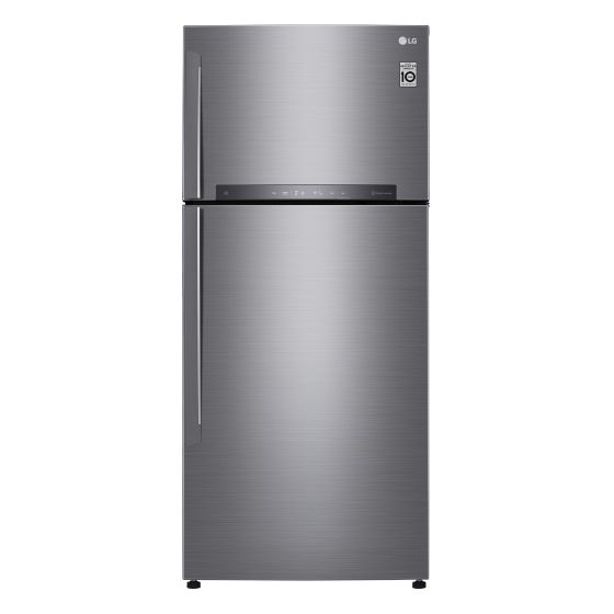 LG No Frost Refrigerator with Inverter Motor, 506 Liters, Silver - GN-H722HLHU