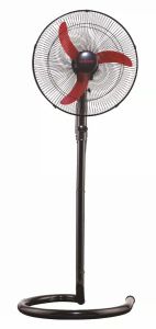 Fresh Stand Fan, Ghost Ionizer, 18 Inch - Black and Red