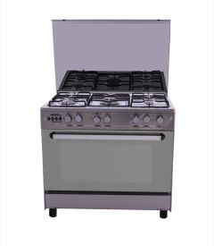 Unionaire Hero Free-standing Gas Stove, 5 Burners, Stainless Steel - UACOFSC69