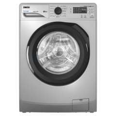 Zanussi Perlamax Washing Machine, 7 Kg, Silver - ZWF7240SB5