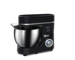 Black And White Stand Mixer, 7 Liters, 1600 Watt, Black and Silver- SM716