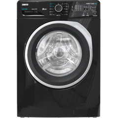 Zanussi Perlamax Washing Machine, 8 Kg, Black - ZWF8240BX5