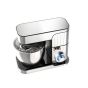 Black and White Kneading Machine with Attachments, 1300W, Silver - SC2171300